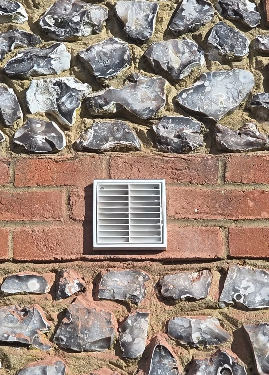 Weather-sealed external ventilation cowl