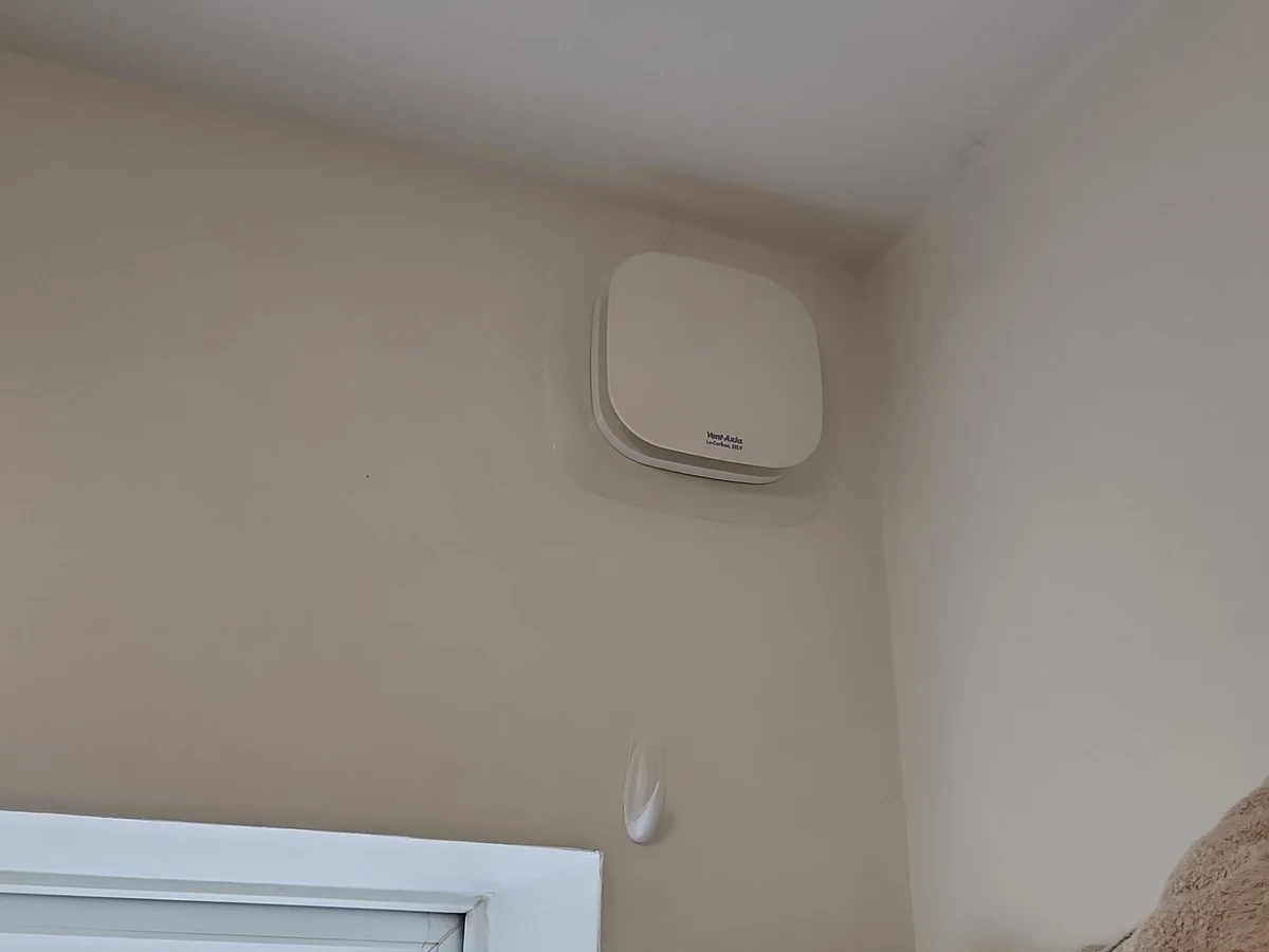 Completed Vent-Axia continuous dMEV installation