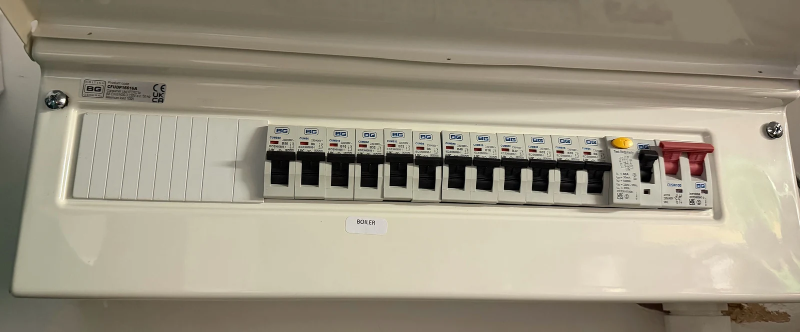 British General metal consumer unit