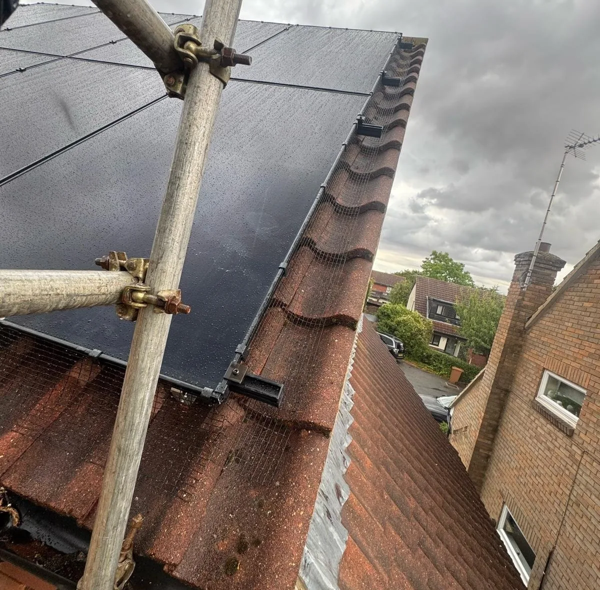 Completed pantile solar array with Fox ESS system at Bishops Stortford