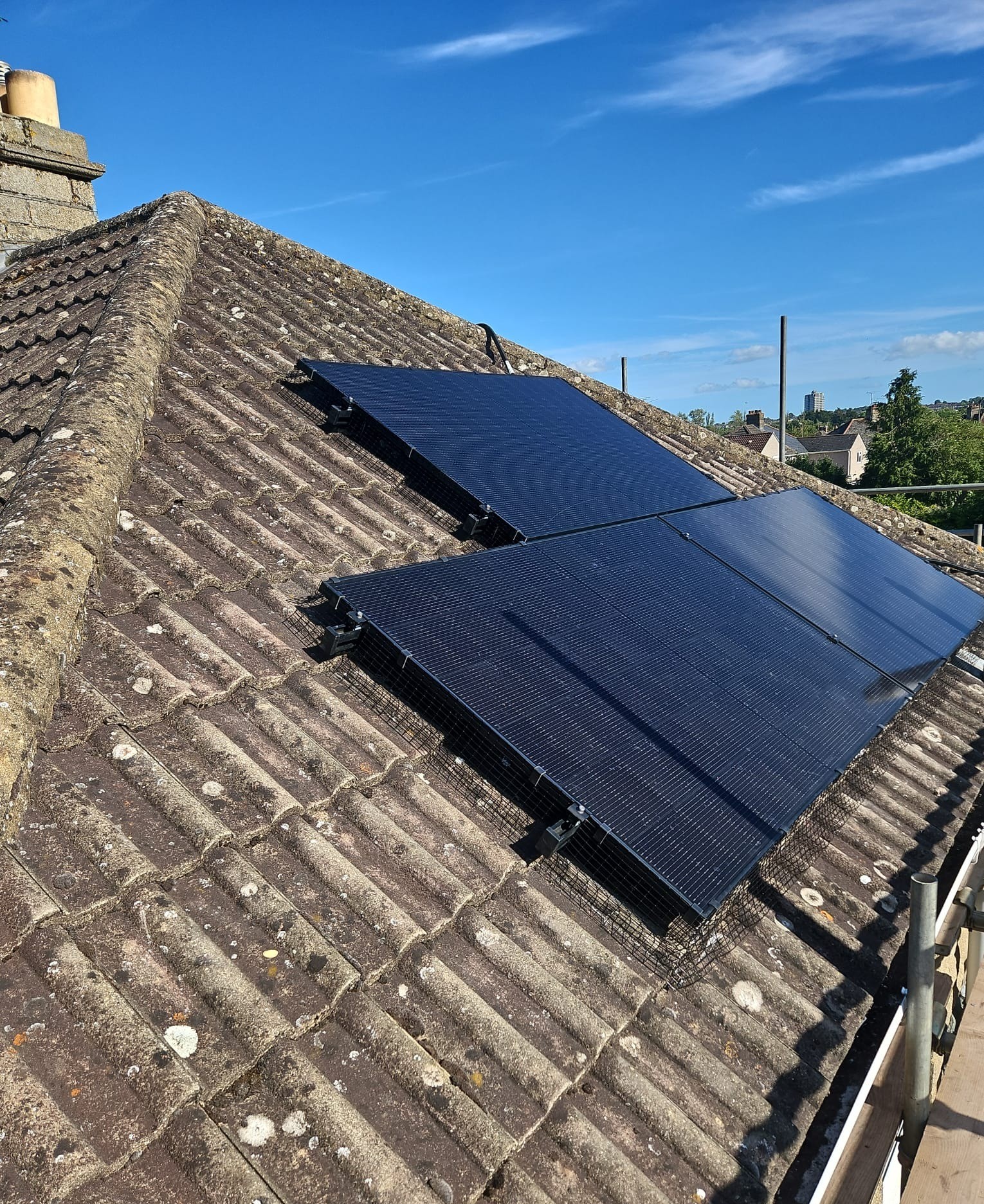 Solar roof installation